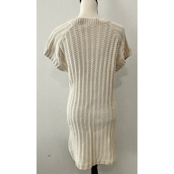 Cato Cream Knit Midi Sweater Dress Size L - Picture 2 of 9